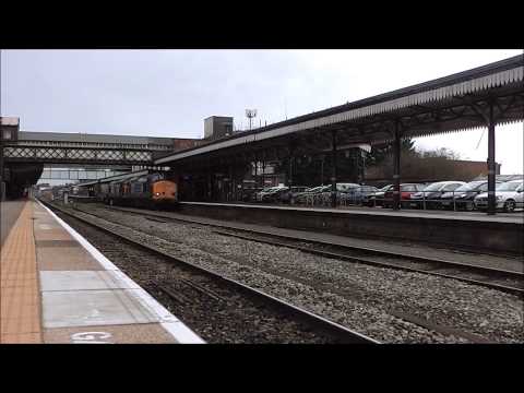 HD DRS 37610 37611 pass worcester shrub hill working 6m56 berkeley-crewe 16/2/15