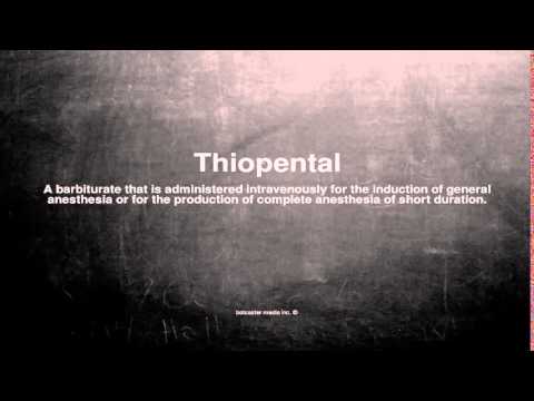 Thiopental Sodium Sterile Bp
