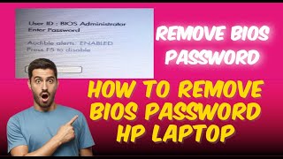 How To Remove Bios Password HP Laptop || Remove Bios PASSWORD
