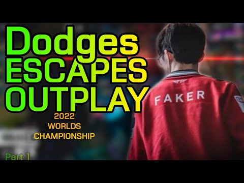 Faker's great escape  | Worlds 2022 | T1 moments