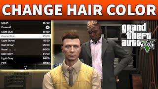 GTA 5 How to Change Hair Color, Face Tattoos, Eyes Color, Beard & Eyebrows (GTA ONLINE)
