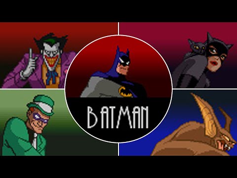 The Adventures of Batman & Robin (SNES) All Bosses (No Damage)