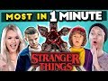 Can YOU Name The Most STRANGER THINGS Characters In 1 MINUTE? | Most In A Minute