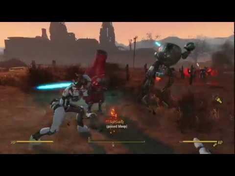 Fallout 4: Military Robots vs Nuka World Robots Round 3 [Robot wars]