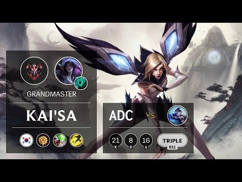 Kai'Sa ADC vs Ashe - KR Grandmaster Patch 9.13