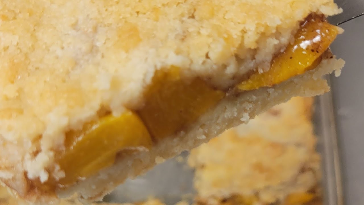 Peach Cobbler Bars | How to make Peach Cobbler Bars