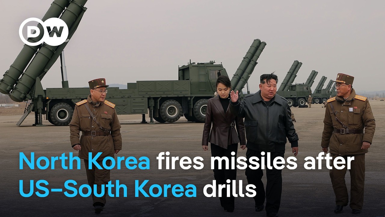 North Korea fires ballistic missiles in response to US military exercise | DW News