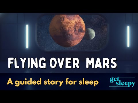 Flying Over Mars | Sci-fi Bedtime Story, FALL ASLEEP FAST