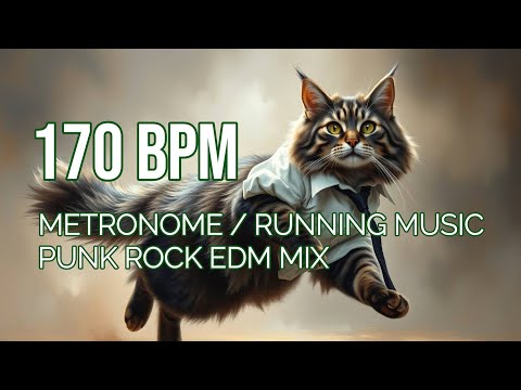 170 BPM Running & Workout Mix | 90 Mins | 170 BPM Metronome | Workout motivation | Punk, Rock, EDM