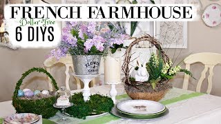 🍃 6 DIY SPRING EASTER FRENCH FARMHOUSE DOLLAR TREE DECOR CRAFTS 🍃 OLIVIAS ROMANTIC HOME DIY 2019
