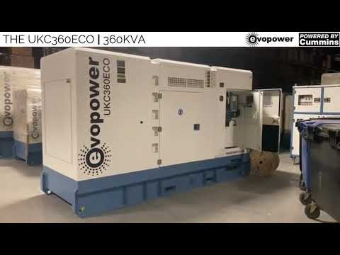 360 Walk Around - Cummins Powered Diesel Generator - UKC360ECO - Evopower Generators
