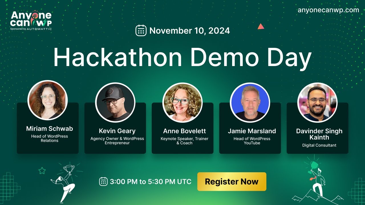 AnyoneCanWP Hackathon Demo Day