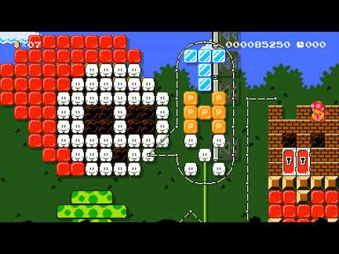Super Mario Maker 2 "AUTOKAIZO26s Shy Guy Forest" by EthanP456
