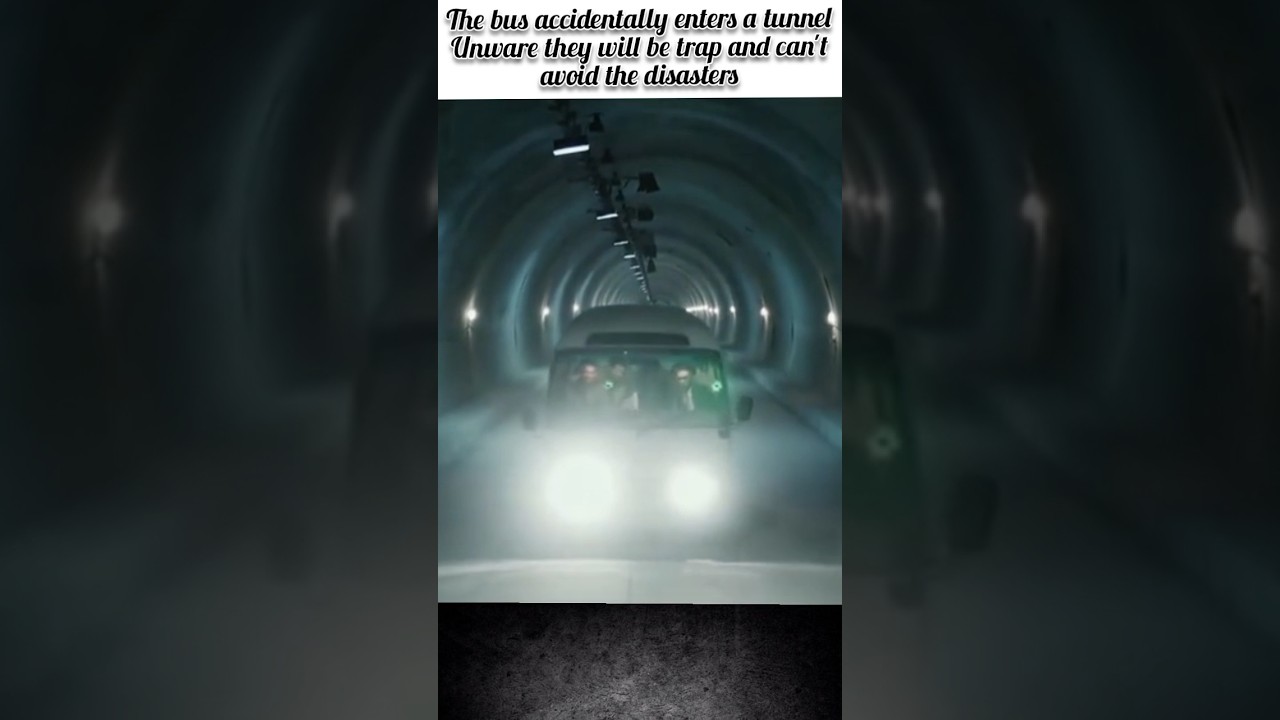The bus accidentally enters a tunnel Unware they will be trap and can't avoid the Disaster #shorts