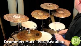 Video thumbnail for Meinl Byzance Extra Dry 16", 17", 18" & 19" Thin Crashes by Boston Drum Center