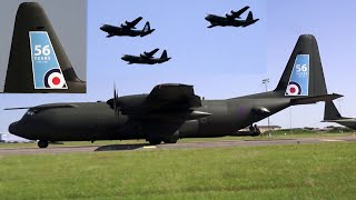 🇬🇧 RAF C-130 Hercules Farewell - The Final Flight Trio at Brize Norton