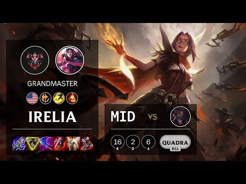 Irelia Mid vs Lucian - NA Grandmaster Patch 11.2