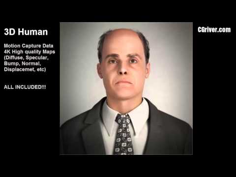 Rigged & Animated 3D Model (Human, People, Business, Male Character) 3DS Max with VRay BMan0002HD2CS