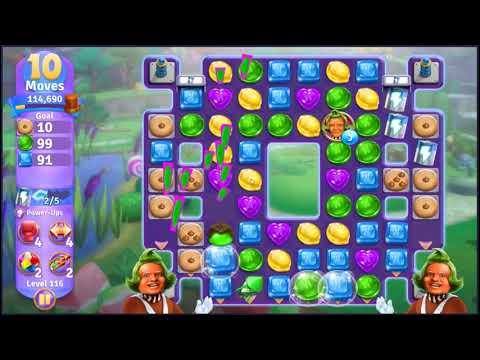 Wonka's World of Candy Level 116 - NO BOOSTERS + FULL STORY 🍫 | SKILLGAMING ✔️
