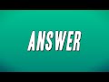 Tyler The Creator Answer Lyrics