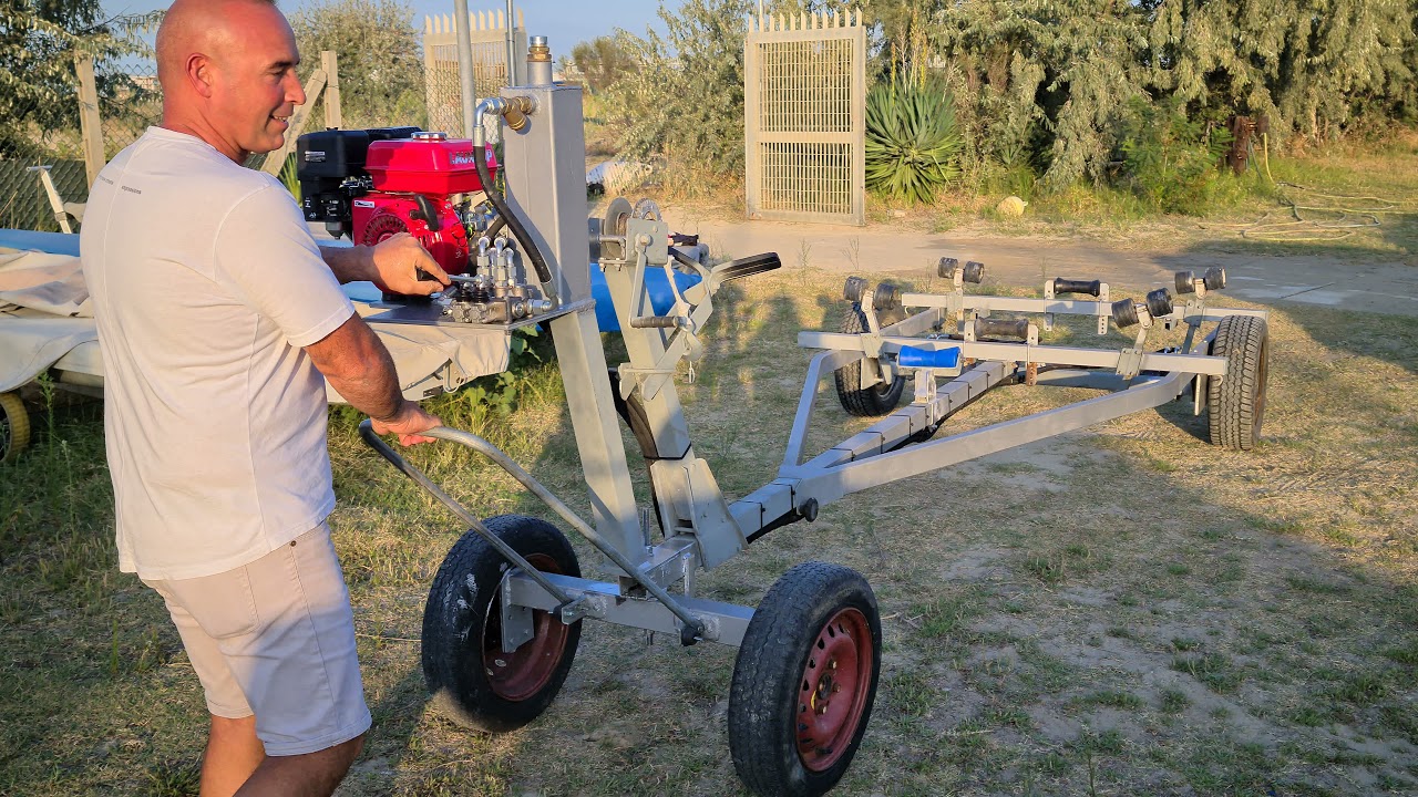 carrello alaggio barca idraulico