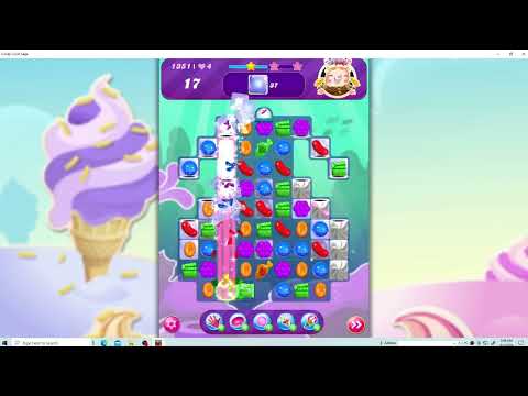 Beat Candy Crush saga HARD Level 1351 { LAST MOVE MAKE IT IN 1 TRY }