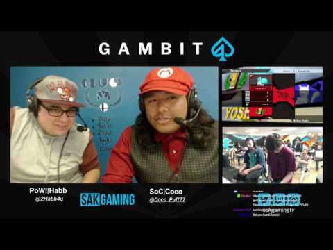 Gambit April Pools - PoW!|Kami (Mewtwo) vs V3|SmashedGameboy (Yoshi)