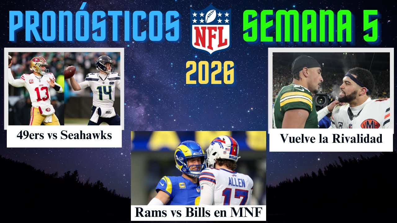 Pronósticos NFL Semana 5: previo y picks de cada partido