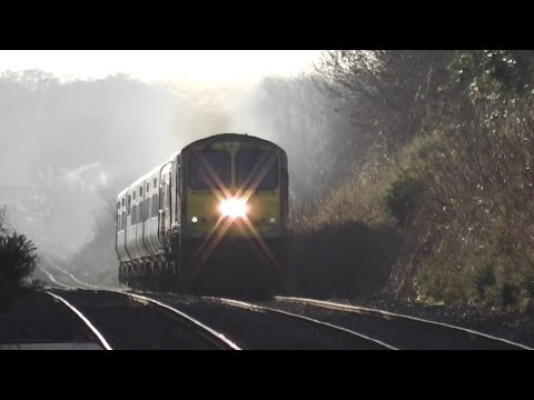 Irish Rail Class 201 (207) + Enterprise passing through Donabate station