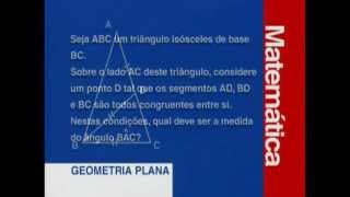 C 02 - Geometria Plana II: Relações Angulares em Triângulos - Matemática - Vestibulando Digital