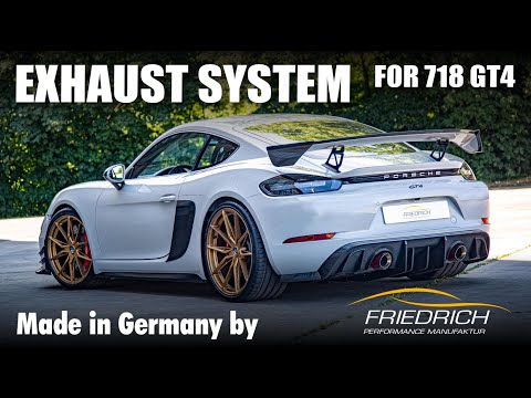Komplette Abgasanlage für das Porsche Modell 718 GT4