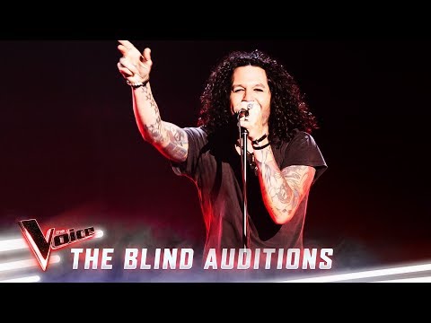 The Blind Auditions: Lee Harding sings 'Killing In The Name' | The Voice Australia 2019