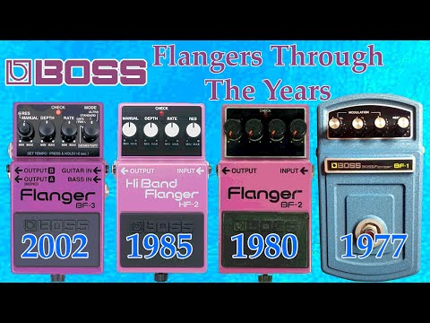 Boss Flangers Through The Years (BF-1, BF-2, BF-3, HF-2) #bosspedals