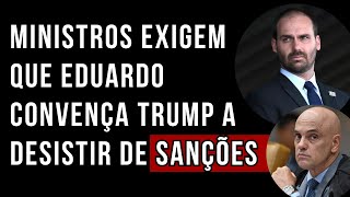 Min1stros exigem que Eduardo peça Trump desistir de Sanções
