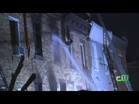 Crews Battle Row Home Fire In Kensington