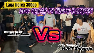 Download lagu EDO MARAH  DI FINISH KENAPA?! || LAGA HEREX300cc BODY STANDART KMBRT VS HJKT mp3