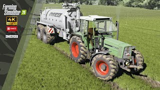 FS25 | Fendt Favorit 615 LSA spreading manure | ReShade Gameplay |