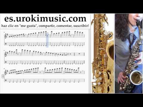 Tutorial de Saxofon (alto) OneRepublic - Future Looks Good Clases Notas Parte#1 um-927