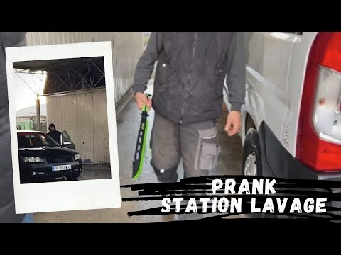 PRANK STATION DE LAVAGE ( Il a sorti un couteau énorme )