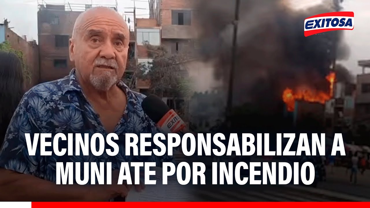 🔴🔵 Vecino de Ate responsabiliza a su municipalidad por incendio en taller de pirotécnicos