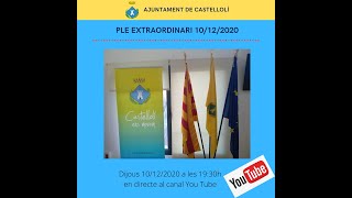 Ple extraordinari 10/12/2020