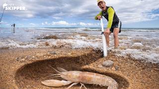 Using a PUMP to Find the Worlds MOST HIDDEN Bait! (Florida Beach Fishing)