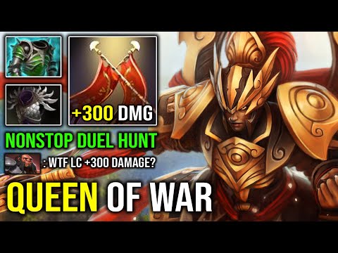 WTF +300 Duel Damage in 30Min | EPIC Queen of War Legion Commander Offlane Guide DotA 2