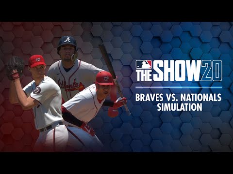 Braves vs. Nationals MLB The Show 20 Simulation (Crazy ending! Juan Soto, Braves come alive late)