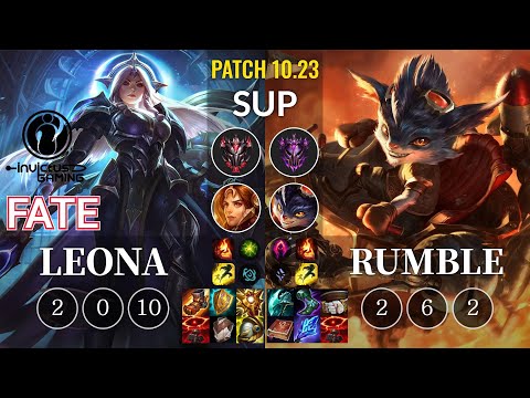 IG Fate Leona vs Rumble Sup - KR Patch 10.23
