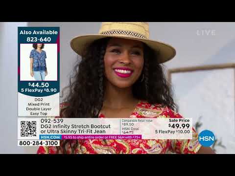 DG2 by Diane Gilman Infinity Stretch TriFit Bootcut Jean