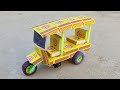How To Make A Tuk Tuk Rickshaw At Home Diy Matchbox Auto Taxi Mini Rickshaw Toy