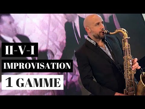 Cours de SAXOPHONE | Comment Improviser sur un 2 5 1 avec seulement 1 GAMME!