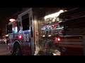 FDNY ENGINE 88 RESPONDING ON BELMONT AVENUE IN THE BELMONT AREA OF THE BRONX IN NEW YORK CITY