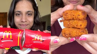 McDonald’s Cheesy Veg nuggets and Potato Wedges Review | So saute